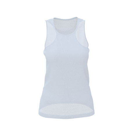 Women's sublimated Deep Round Neck Singlet Omapere