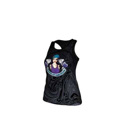 The Omapere, Female, Deep Round Neck, Extreme Racerback, Singlet