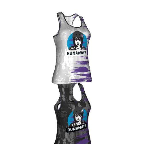 The Lake Wanaka, Female, Deep Round Neck, Extreme Racerback, Reversible, Singlet